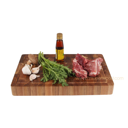 SOPEWOD Walnut Extra Large Cutting Board,Butcher Block With Handles and Juice Grooves