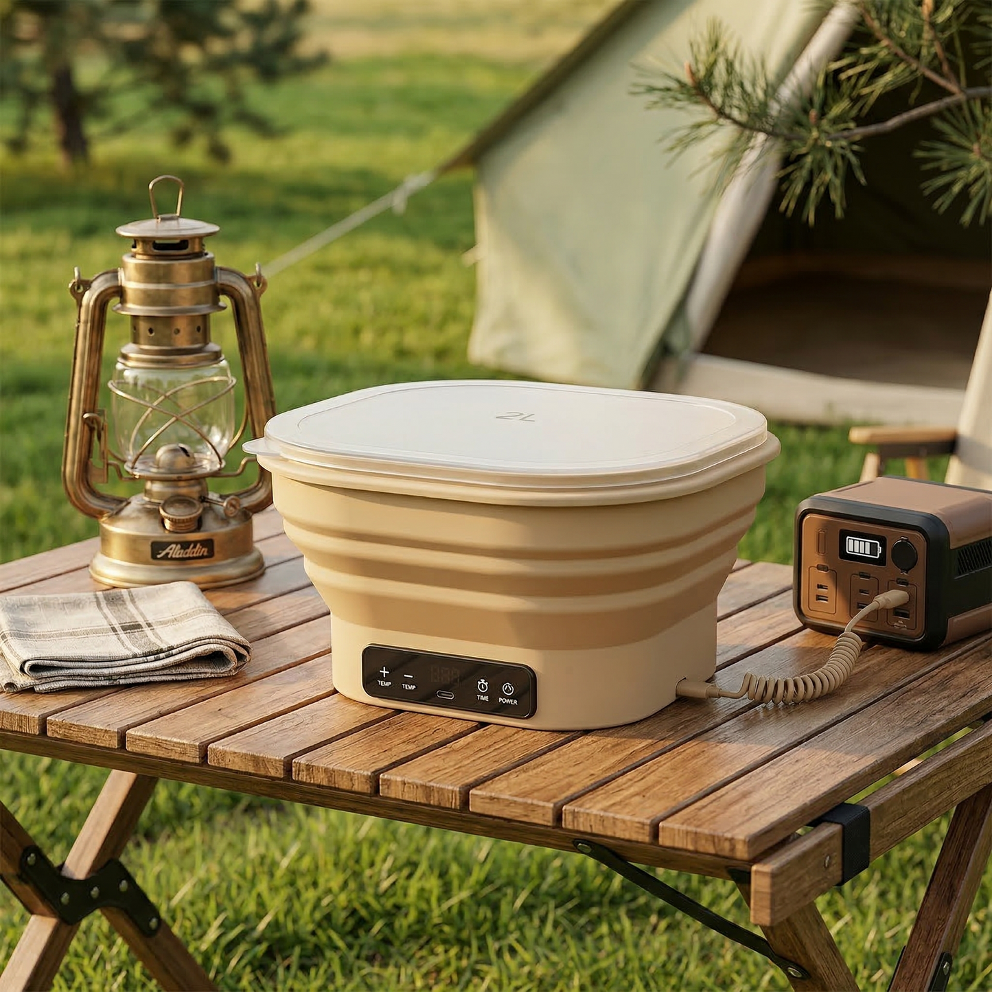 2L Foldable Fermentation Bowl with Precise Temperature Control (25–50°C), Portable Multi-Function for Home Use