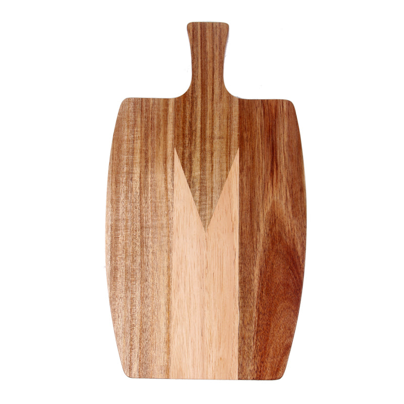 SOPEWOD Acacia Wood Cutting Board with Handle Charcuterie Food Serving Tray for Kitchen