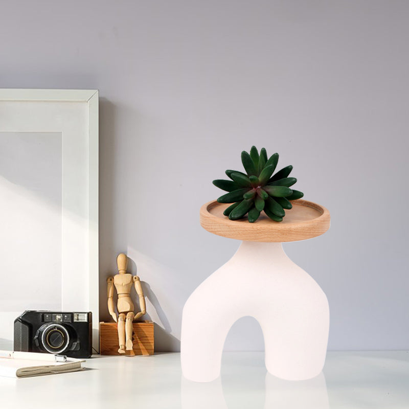 SOPEWOD Flower screen on the tray, storage decoration tray
