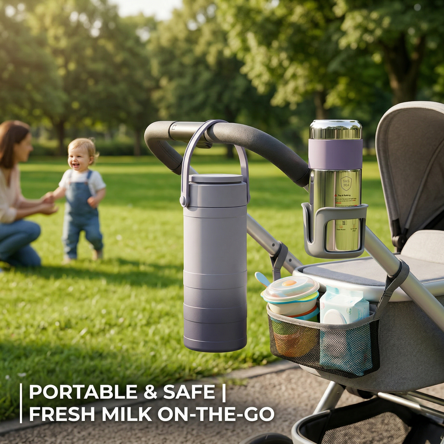 Upgraded 2nd-Gen Breast Milk Chilling Cup with Seamless Stainless Steel Inner Liner — No More Ice Crystal Sticks