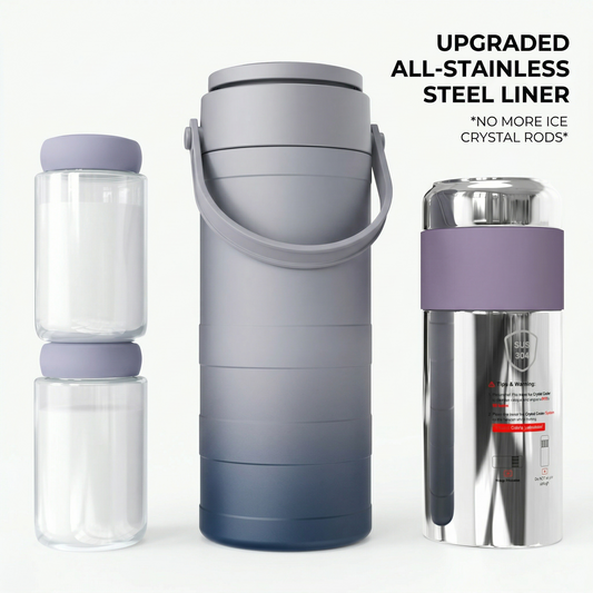 Upgraded 2nd-Gen Breast Milk Chilling Cup with Seamless Stainless Steel Inner Liner — No More Ice Crystal Sticks