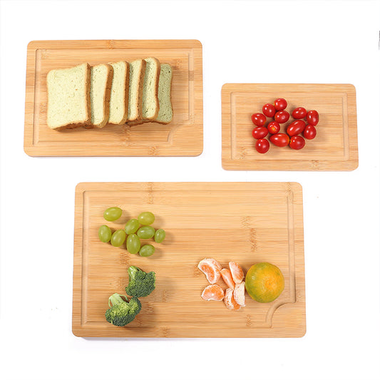SOPEWOD Bamboo Cutting Board with Juice Groove - Kitchen Chopping Board for Meat (Butcher Block) Cheese and Vegetables