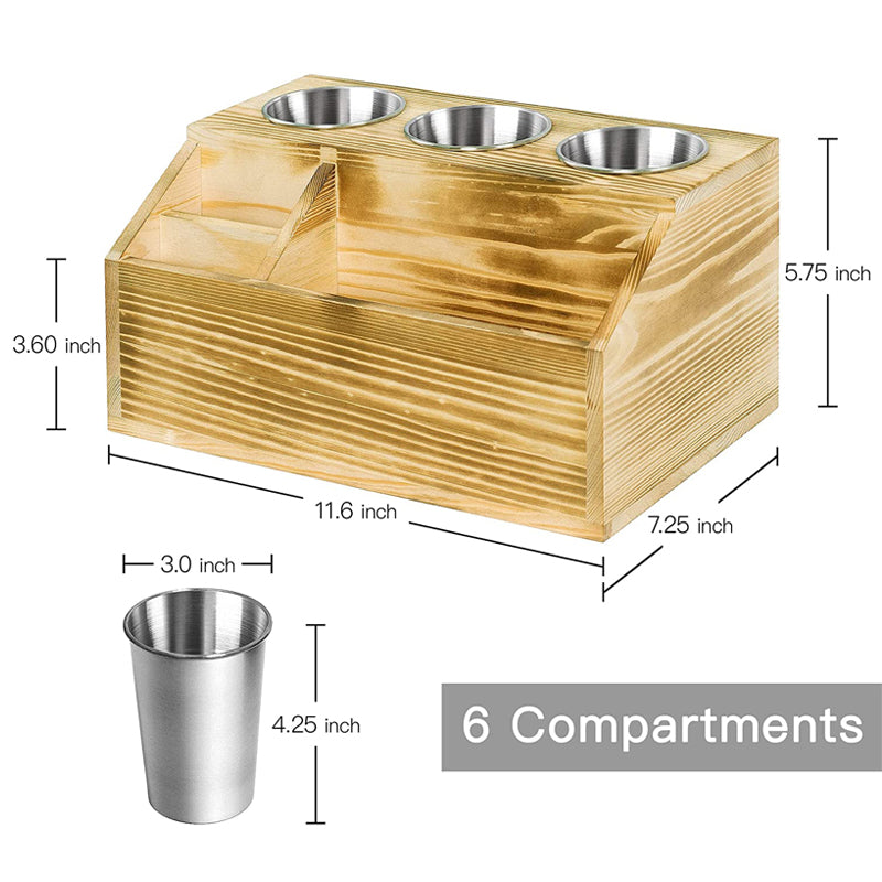 SOPEWOD Hair Tools Organizer, Hair Dryer Care Styling Straightener, Flat Iron, Curling Wand, Brushes Holder, Caddy Storage for Vanity & Bathroom, Wall Mount or Sit on Counter