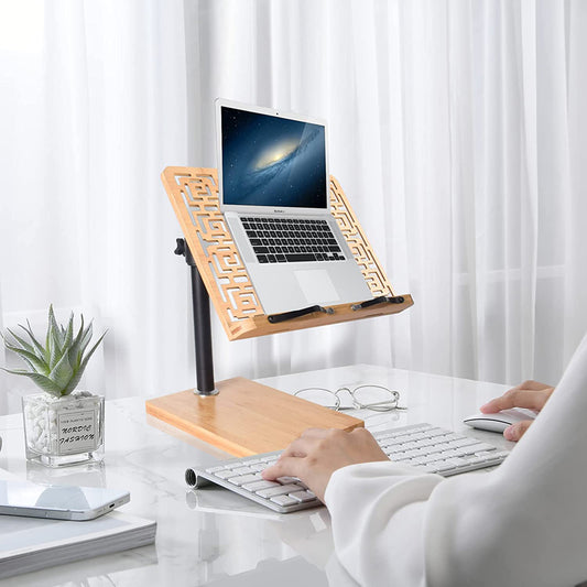 SOPEWOD Book Holder Stand Height Adjustable Recipe Cookbook Stands for Kitchen Counter Reading iPad Tablet Music Easel Stand