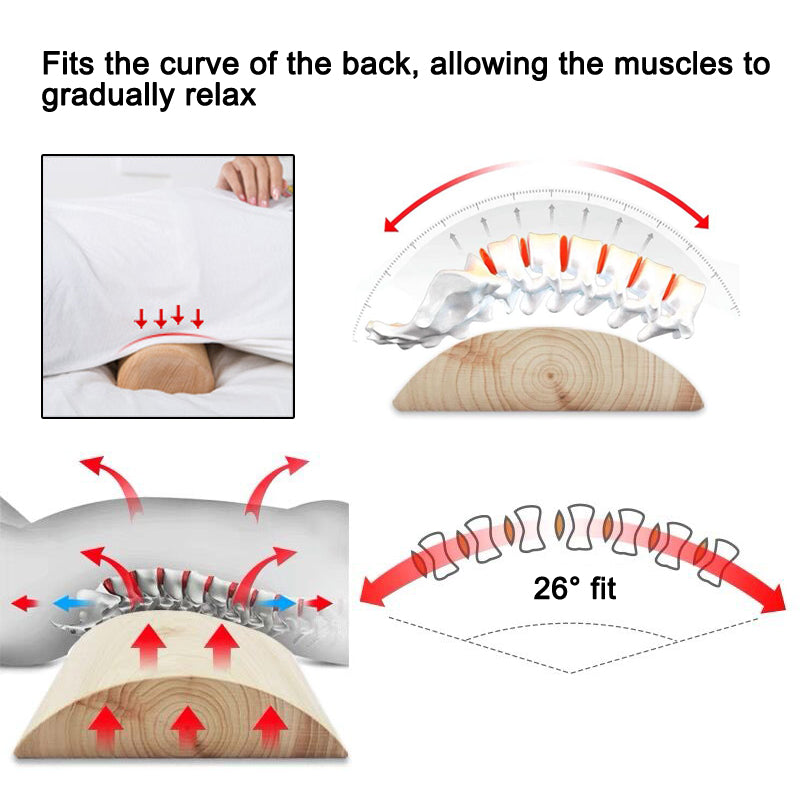 SOPEWOD Bamboo Pillow assists in Correcting The Reverse Bow, Bamboo is Sturdy and Durable